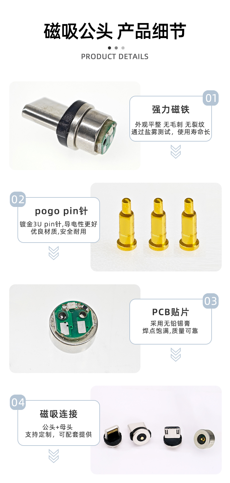 手機(jī)充電磁吸頭